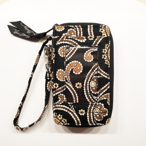 Vera Bradley Cafe Latte Wristlet Bag Retired - Picture 2 of 6